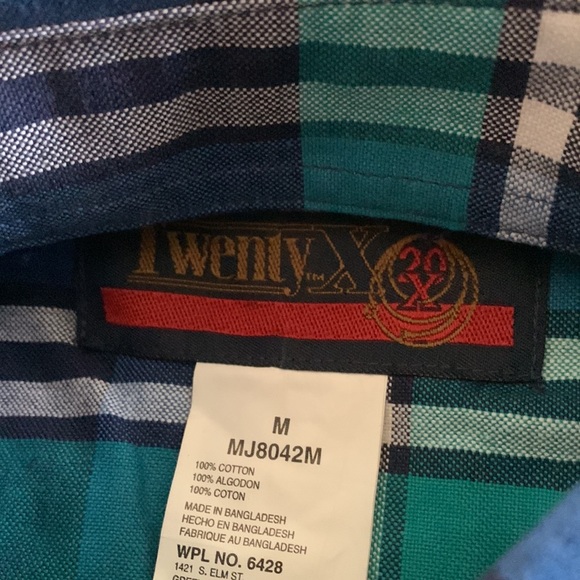 Wrangler 20 X western shirt. Size M - Picture 4 of 5